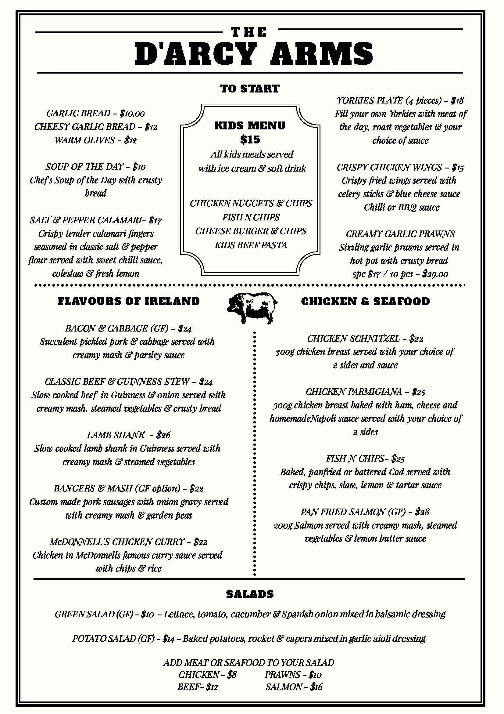 DARCY ARMS MENU (Updated prices 16 August 2019)_Page_1 D'Arcy Arms